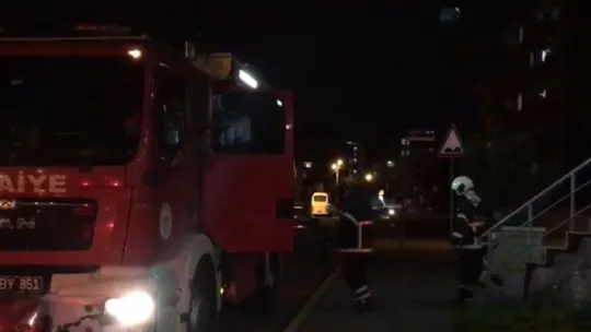 Dönercide korkutan yangın