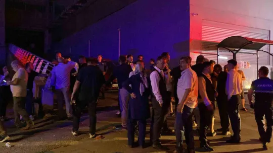 Düğün salonunda korkutan yangın