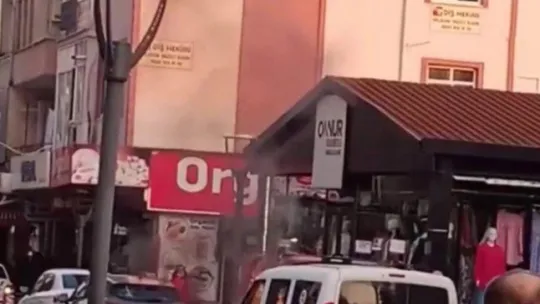 Ekip otosunu böyle ateşe vermiş