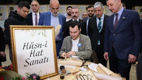 El emeği ürünler sergilendi