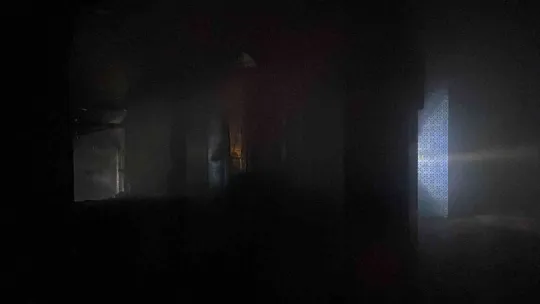 Elektrik sobasından çıkan yangın camiyi yaktı