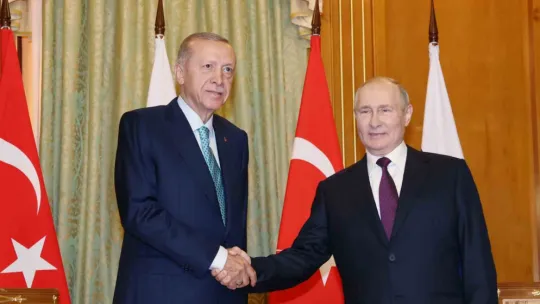Erdoğan Putin ile bir araya geldi
