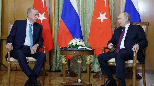 Erdoğan Putin ile bir araya geldi