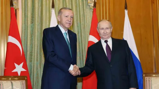 Erdoğan Putin ile bir araya geldi