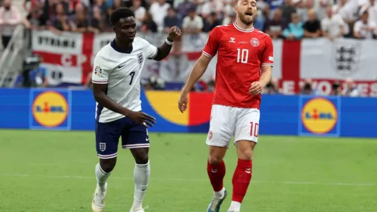 EURO 2024: Danimarka: 1 - İngiltere: 1