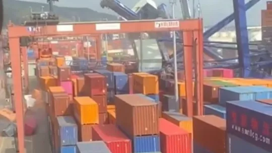 Evyapport limanında dehşet anları