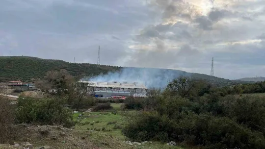 Fabrikadaki yangın 4 saatte kontrol altına alındı