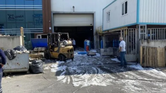 Fabrikadan LPG tüpünün patlamasıyla çıkan yangın korkuttu!