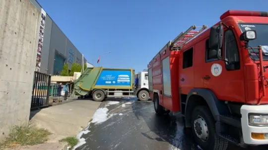 Fabrikadan LPG tüpünün patlamasıyla çıkan yangın korkuttu!