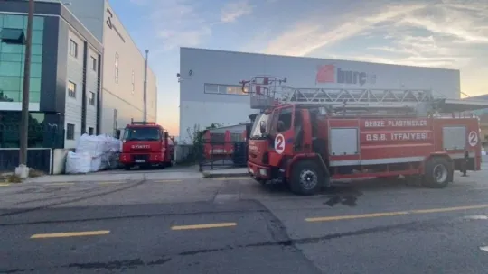 Fabrikanın fırın kısmında yangın çıktı!