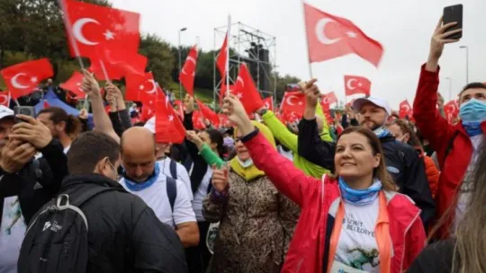 Fatma Kaplan Hürriyet İstanbul'da koştu!