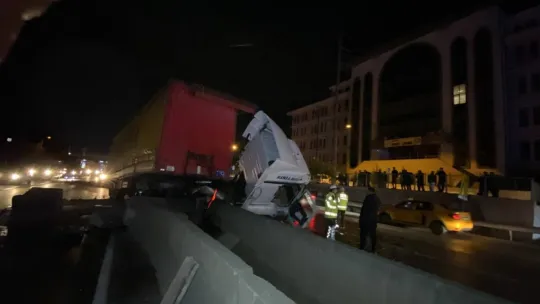 Feci kazadan burnu bile kanamadan kurtuldu