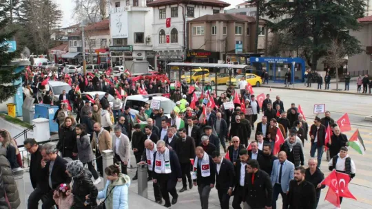 Filistin'e destek için yürüdüler