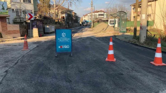 Gebze Cumaköy'de yol onarımı