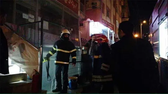 Gebze'de kahvehanede yangın çıktı!