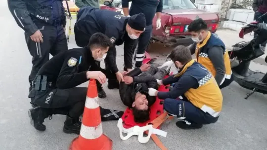 Gebze'de korkutan kaza!