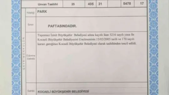 Balamir Gündoğdu: Cumhuriyet Parkı'nın mülkiyeti Kocaeli Büyükşehir Belediyesine aittir