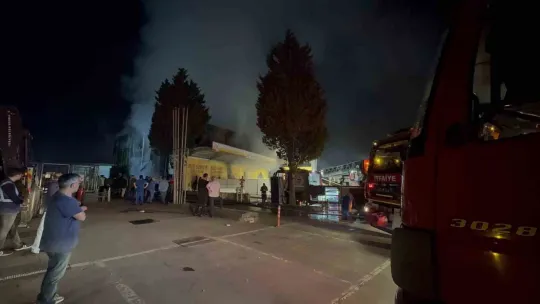 Geri dönüşüm fabrikasında çıkan yangın söndürüldü