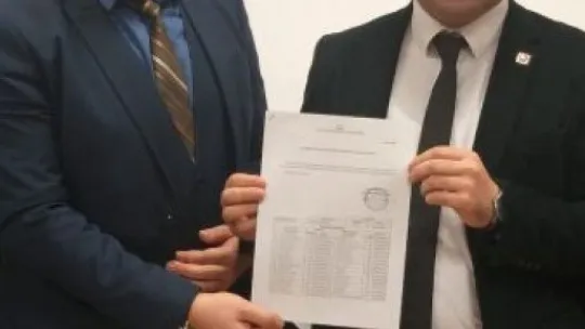 Gökhan Orhan mazbatasını aldı