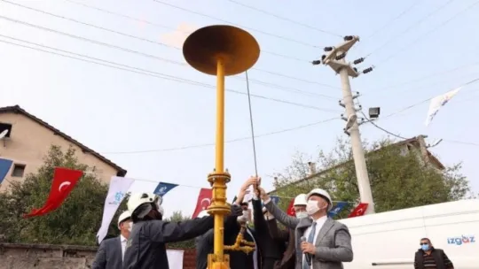 Gölcük Hamidiye Köyü'nde doğalgaz sevinci!