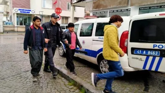 Gölcük'te Afgan göçmenler yakalandı!
