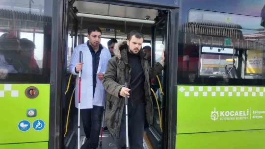 Görme engellilerin şehirdeki zorlu mücadelesi