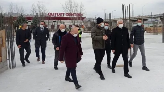 Gündoğdu, itfaiye alanındaki çalışmaları inceledi