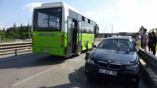 Kocaeli'de korkutan kaza: Yaralılar var