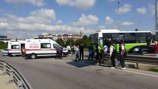 Kocaeli'de korkutan kaza: Yaralılar var
