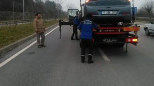 Hasta bebeğin imdadına zabıta yetişti