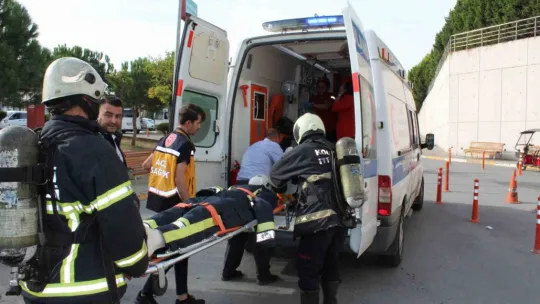 Hastanede heyecan dolu tatbikat