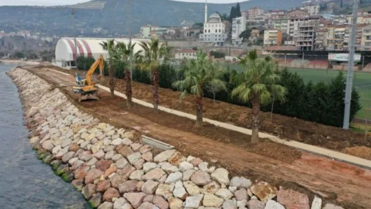 Hereke Sahilini palmiye ağaçları süsleyecek