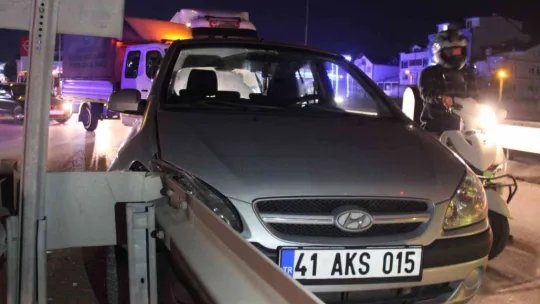 İki otomobilin karıştığı kazada 1 kişi yaralandı
