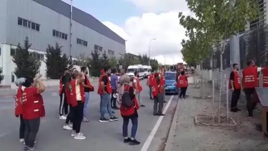 İşçinin öldüğü fabrikada eylem!