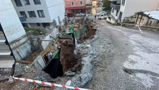 İstinat duvarı çökmüştü, hasarın boyutu ortaya çıktı