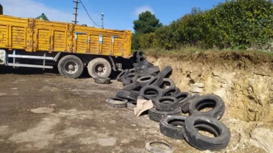 İzmit Belediyesi 50 ton atık lastik topladı!