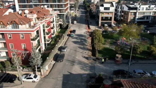İzmit'teki o cadde baştan aşağı yenilendi