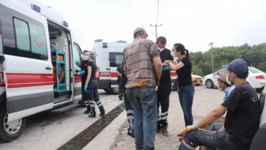 İzmit'teki fabrikanın boyahanesinde yangın!