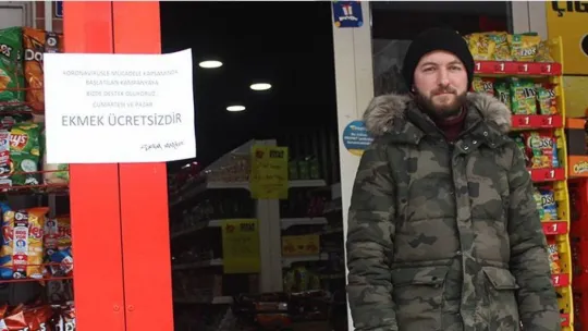 İzmit'teki market sahibi bakın ne yaptı?