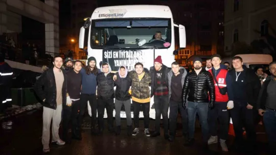 İzmit'ten 17'nci yardım tırı bölgeye uğurlandı
