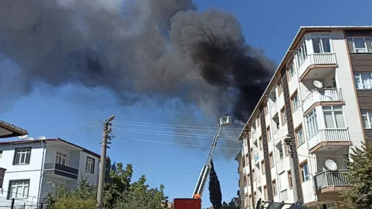 İzolasyon çalışması sırasında yangın çıktı
