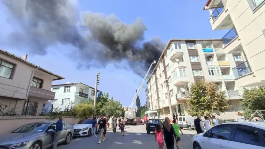 İzolasyon çalışması sırasında yangın çıktı