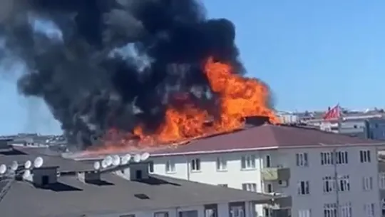 İzolasyon çalışması sırasında yangın çıktı