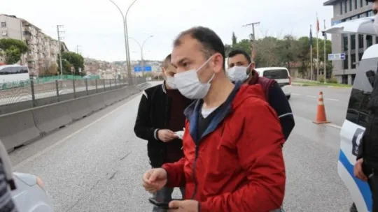 'İzolasyona alındınız' mesajına rağmen kısıtlamada sokağa çıkan şahıs yurtta karantinaya alındı