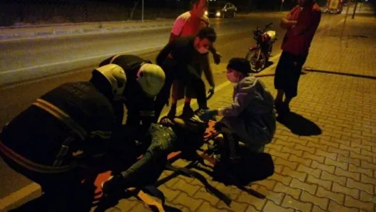 Kaldırıma çıkan motosikletten düşen 1 kişi öldü, 1 kişi yaralandı!