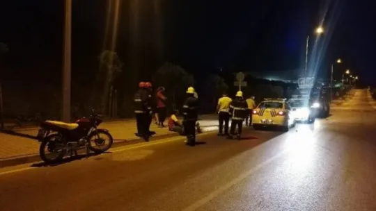 Kaldırıma çıkan motosikletten düşen 1 kişi öldü, 1 kişi yaralandı!