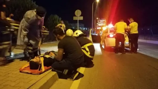 Kaldırıma çıkan motosikletten düşen 1 kişi öldü, 1 kişi yaralandı!