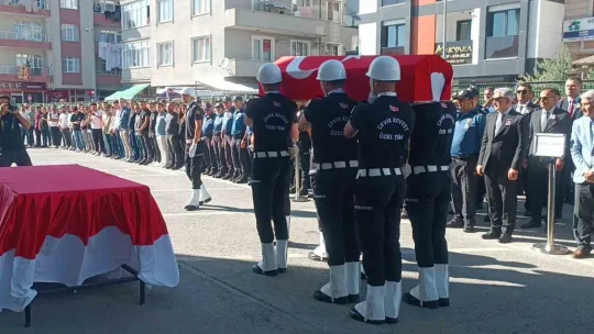 Kalp krizi geçiren bekçi son yolculuğuna uğurlandı