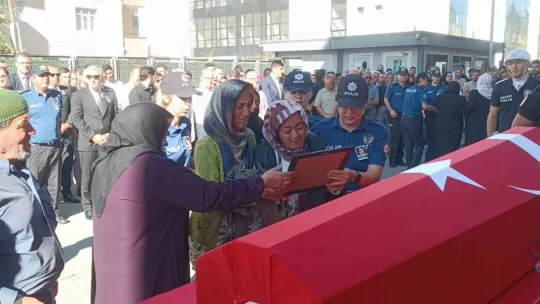 Kalp krizi geçiren bekçi son yolculuğuna uğurlandı