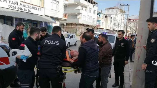 Kamyonetin çarptığı engelli vatandaş yaralandı